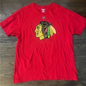 Reebok Red Chicago Blackhawks Graphic Men's Shirt